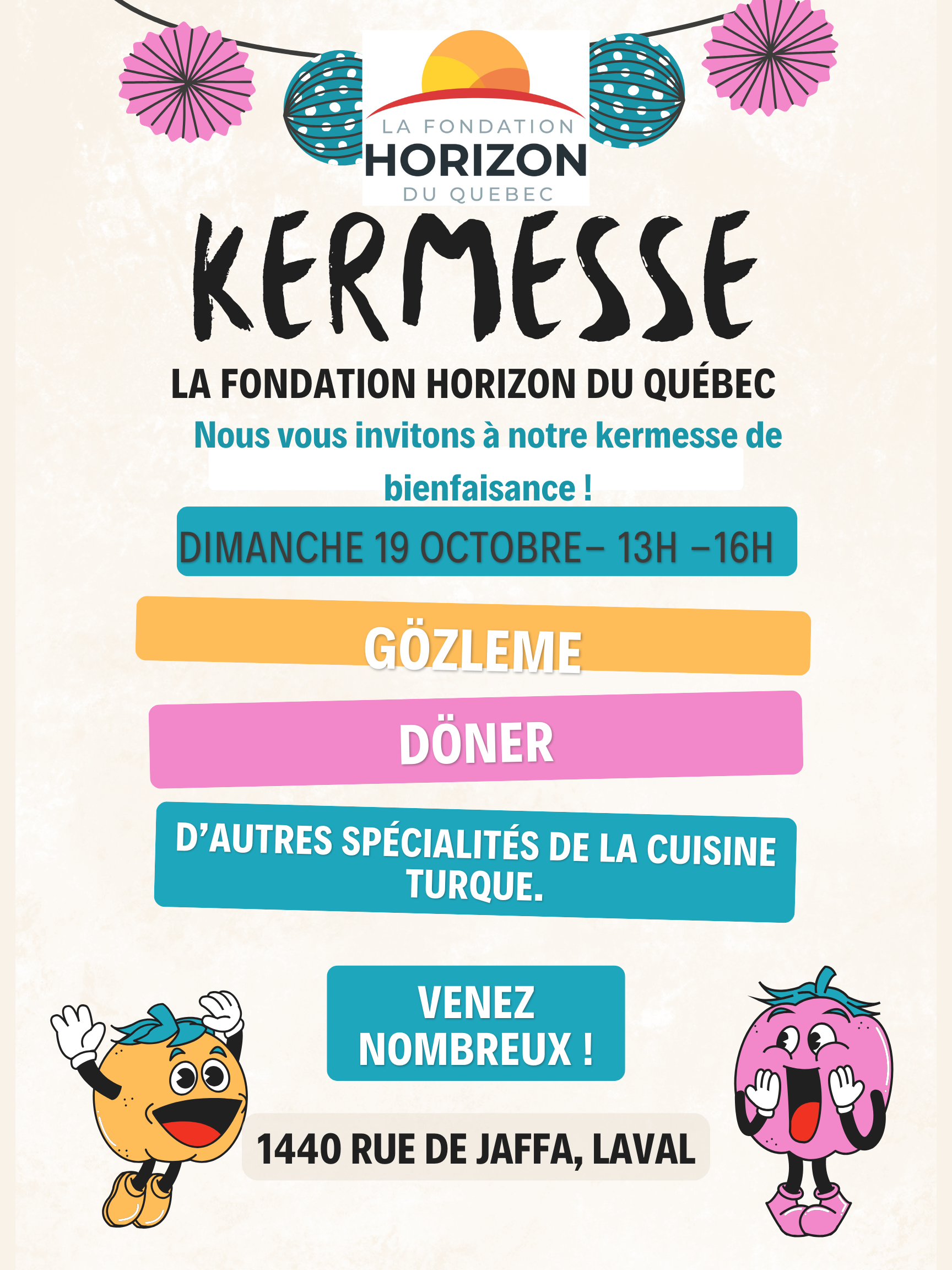 🎉 Kermesse Turque – 19 Octobre ! 🎉